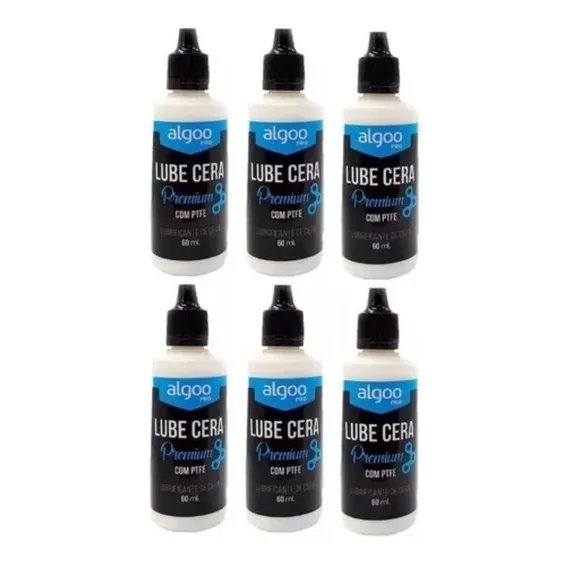 Óleo Lubrificante Algoo Lube Cera Premium Ptfe 60ml (6 Unid) Foto 1