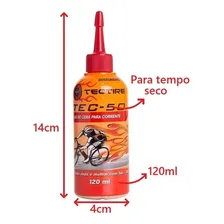 Óleo Lubrificante Bike Tec 50 Base Cera 120ml Tectire Foto mini 2