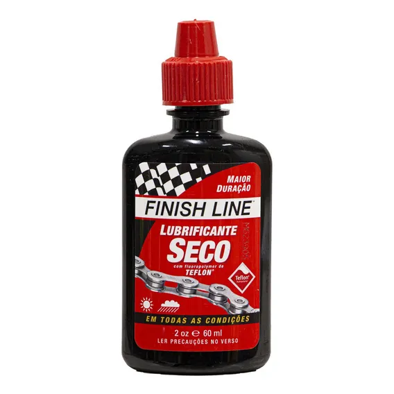 Oleo Lubrificante Corrente Finish Line Seco Teflon Bike 60ml Foto 1