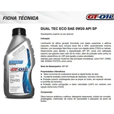 Óleo Lubrificante Sintético 0w20 Dual Tec Eco Foto mini 4