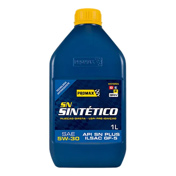 Óleo Lubrificante Sintético Bardahl Api Sn 5w30 1l Foto 1