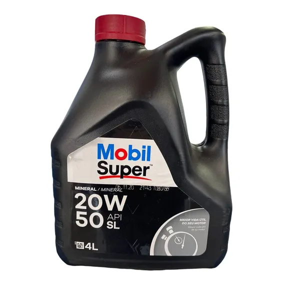 Óleo Mobil Super 20w50 Mineral Multigrado 4 Litros Foto 1