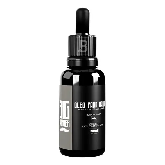Óleo Para Barba Big Barber 30ml Beard Oil Atacado Com 12 Und Foto 1