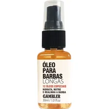 Óleo Para Barbas Longas 30ml Maciez Gambler Fragrância Agradável Foto  mini 1