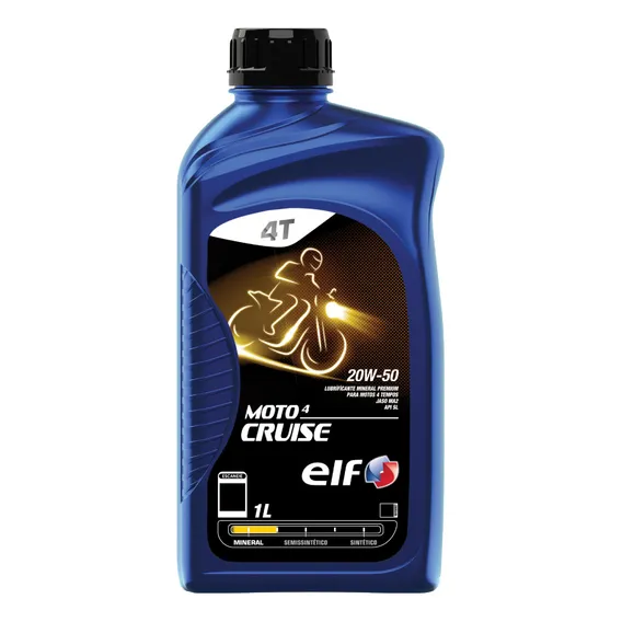 Óleo para Moto Mineral 4t Elf Moto 4 Cruise 20W-50 Api Sl Foto 1
