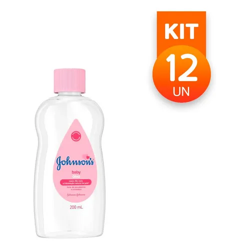 Óleo Puro Hidratante Johnsons Baby Hidratação 200ml 12 Uni Foto 1