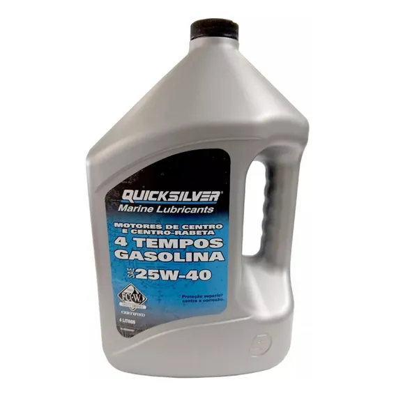 Óleo Quicksilver 25w40 4t Mercruiser Gas Galão 4 Litros Foto 1