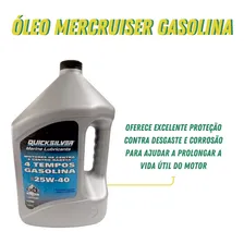 Óleo Quicksilver 25w40 4t Mercruiser Gas Galão 4 Litros Foto mini  3