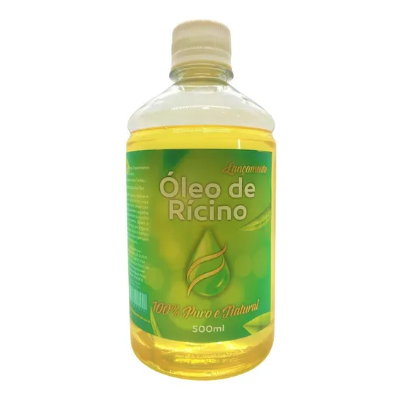Óleo RÃcino Puro C/ Laudo Auxilia Crescimento 500ml Foto 1