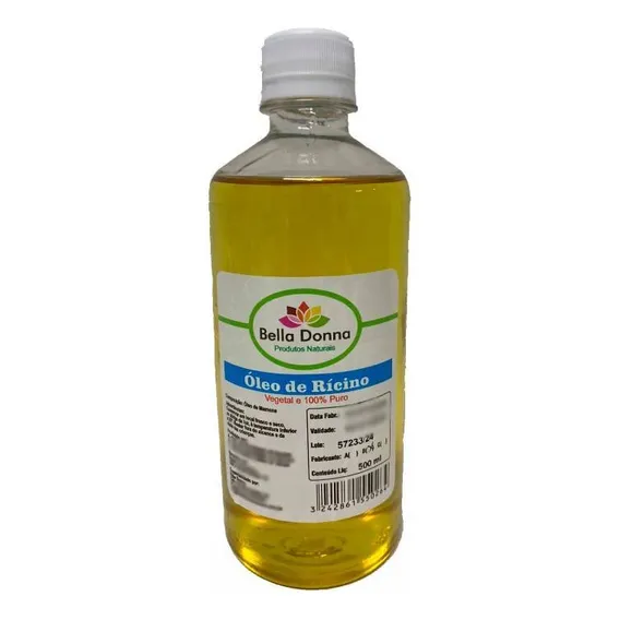 Óleo RÃcino Puro C/ Laudo De Análise Cabelo 500ml Foto 1