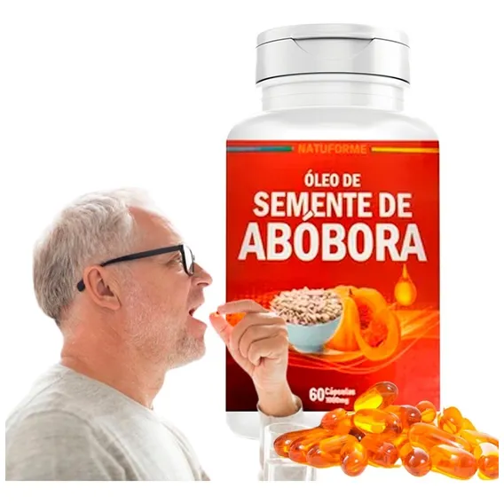 Óleo Semente de Abóbora Prensado Frio 60 Cápsulas 1000 mg Foto 1