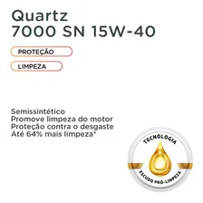 Óleo Semi Sintético 15w40 Quartz 7000 Sn Foto mini  2