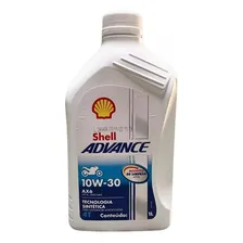 Óleo Shell 10w30 Moto 4t Advance Ax6 Semi Sintético 1 L Foto mini 1