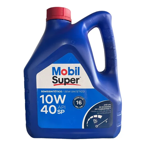 Óleo Super 2000 Semissintético Mobil 10w40 4l Foto 1