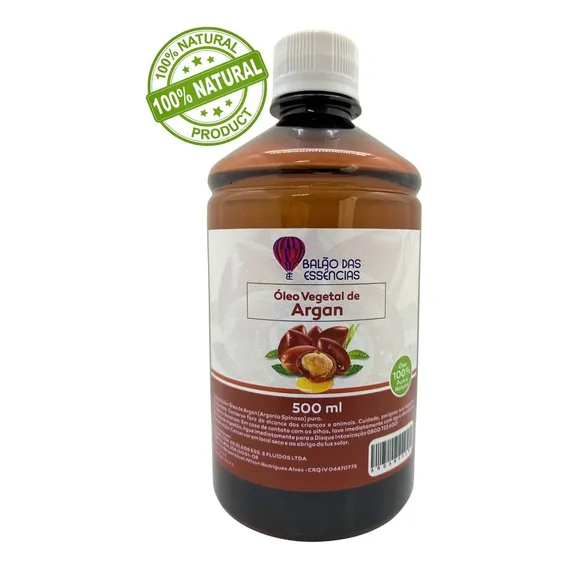 Óleo Vegetal De Argan 100% Puro - 500ml Foto 1