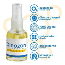 Óleos De Girassol Ozonizado Oleozon 30ml - 2 Unidades Fragrância Sem fragrância Tipo de embalagem Frasco de Vidro com Válvula Foto mini  2