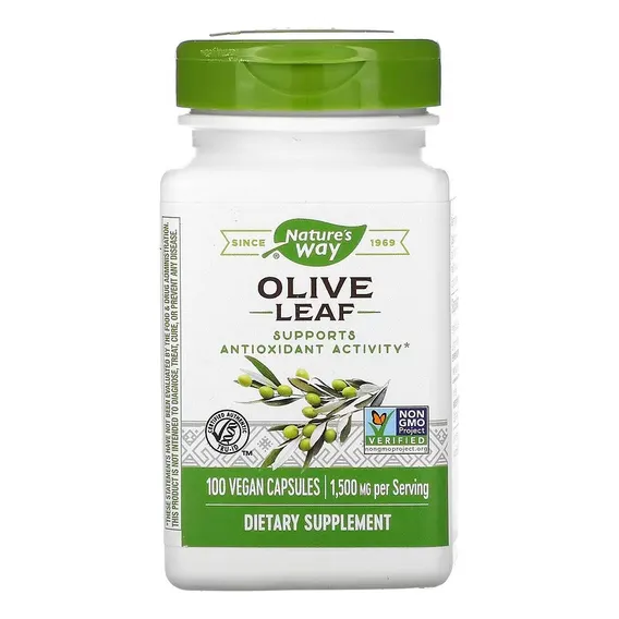 Olive Leaf Extrato Folha Oliveira 500mg 100 Caps Importado Foto 1