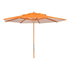 Ombrelone guarda sol sombreiro 3m cor laranja Sungap 300S madeira nobre Foto  mini 1