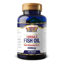Omega 3 2.400mg Com Vit D3 2000ui Vitgold 100 Cáps Importado Foto mini  2
