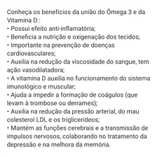 Omega 3 2.400mg Com Vit D3 2000ui Vitgold 100 Cáps Importado Foto mini  3