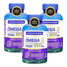 Omega 3 Catarinense Legitimo Kit Com 3 Potes Corpo Perfeito Sabor Sem Sabor Foto mini 1