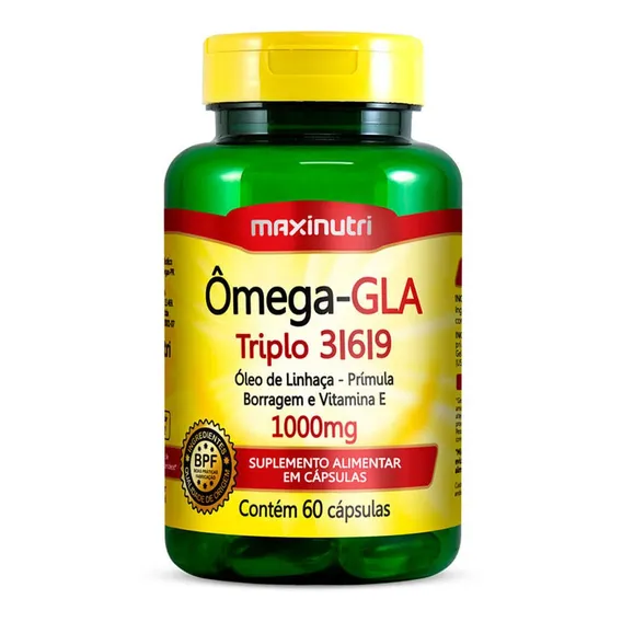 Ômega-gla Triplo 369 Maxinutri 1000mg C/60 Cápsulas Foto 1