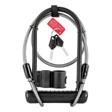 OnGuard 8154 U-lock trava cadeado chave reforçado cabo 120cm cor preto Foto mini 3