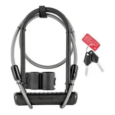 OnGuard 8154 U-lock trava cadeado chave reforçado cabo 120cm cor preto Foto mini 1