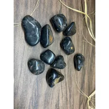 Onix Preto Pedra Rolada - Semi Preciosas 100 G Foto mini 2