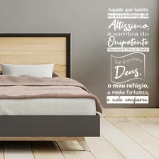 Oração Salmo 91 Adesivo Decorativo Papel Parede Quarto Sala Foto mini  3