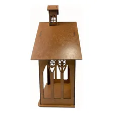 Oratório Capelinha Com Casinha Média Em Mdf Decorativa Foto mini 3