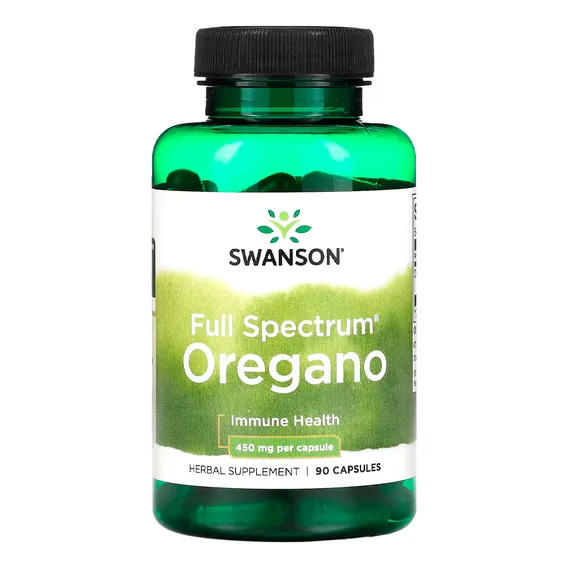 Orégano Full Spectrum 450mg Swanson 90 Caps Foto 1