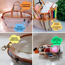 Organizador Bolsa Ecol贸gico Pequeno Sustentavel Maquiagem Foto mini 3