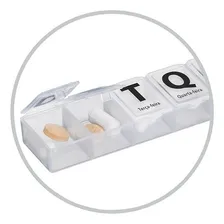 Organizador Comprimidos Porta Remédios Semanal 7 Dias Foto mini 3
