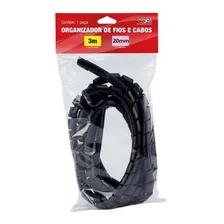 Organizador De Cabos Force Line 3m 20mm Preto - Forceline Foto mini 2