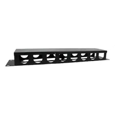 Organizador De Cabos Horizontal Fechado 2u Para Racks 19 Foto mini 4