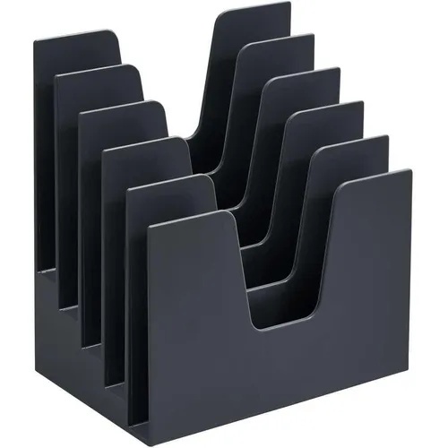 Organizador De Escrit贸rio Classificador De Papeis Preto Foto 1