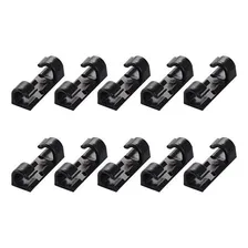 Organizador De Fios E Cabos Kit Com 10 Unidades Com Adesivo Cor Preto Foto mini 1