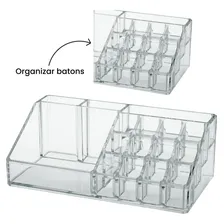 Organizador De Maquiagem Necessarie Batom Base Pincel Foto mini 2