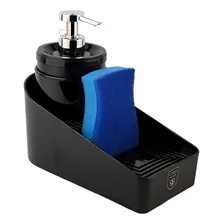 Organizador De Pia Com Dispenser Porta Detergente Esponja Foto mini 2