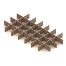 Organizador De Roupascolmeia Quadrada Von Ort Divisor Colmeia Mdf Tamanho Sob Medida Color Jequitibá Foto mini 1