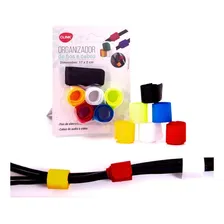Organizador Fios 6 Peças Velcro Color Foto mini  3