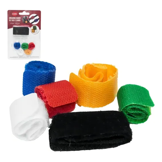 Organizador Fios 6 Peças Velcro Color Foto 1