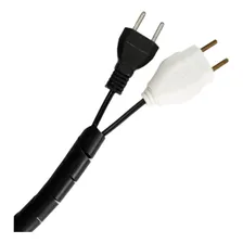 Organizador Fios Cabos 10mm Espiral Flexível 10 Metros Preto Foto mini  3