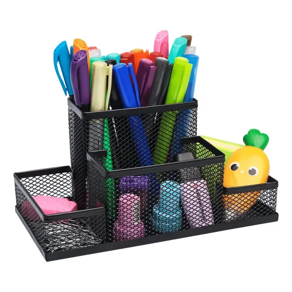 Organizador Mesa Porta Caneta Escritório Treco Lápis Clips Foto 1