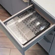 Organizador Multiuso Porta Talheres Com Tampa Plastico Preto Foto mini 2