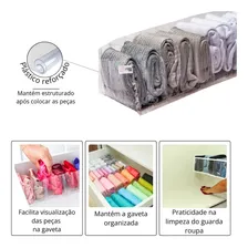 Organizador Para Calcinhas E Meias Transp. - Kit 5 Foto mini 4