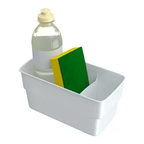Organizador Para Pia Branco Porta Detergente Plástico Stolf Foto 1