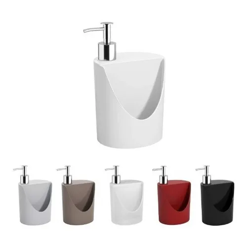Organizador Pia Dispenser Detergente Suporte Esponja Branco Foto 1