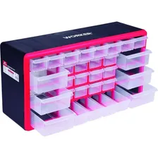 Organizador Plástico 30 Gavetas Multiuso Worker Cor Vermelho Foto mini  2